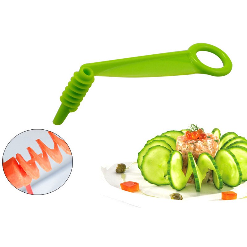 Coupe-légumes En Spirale Acier Inoxydable - Pour Carottes, Concombres, Courgettes - Crée Des Spaghettis Végétaux Et Décorations - 10