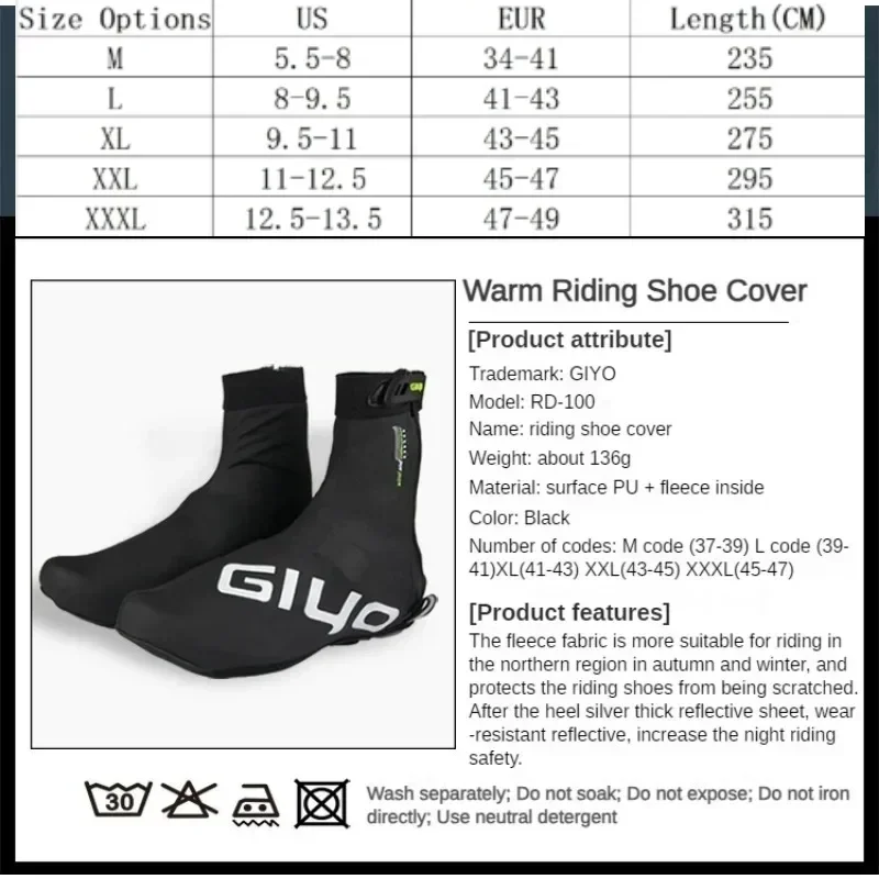 GIYO Wasserdichte Radfahren Überschuhe Frauen Männer Schuhe Abdeckung MTB Rennrad Rennen Überschuhe Wasserdichte Überschuhe sperren Schutz