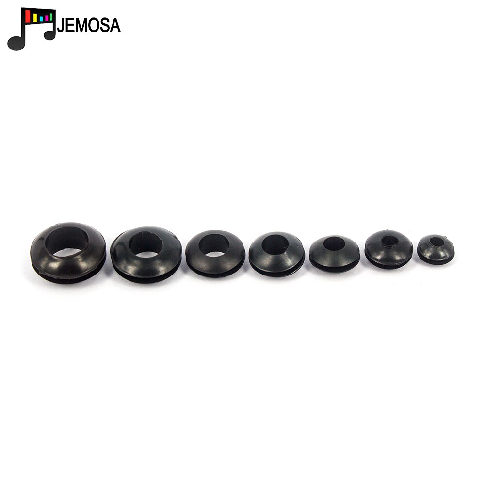 100PCS Grommets Zwart Rubber Bedrading Pakkingringen Ring Kabel dubbelzijdig coil O-ring Seal ring 3mm /4mm/5mm/6mm/7mm/8mm/10mm