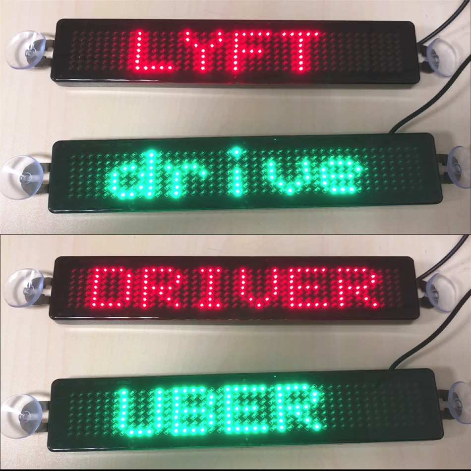5V-12V Car LED display DIY programmable scrolling text LED sign open closed sales cafe bar advertising LED message board Light