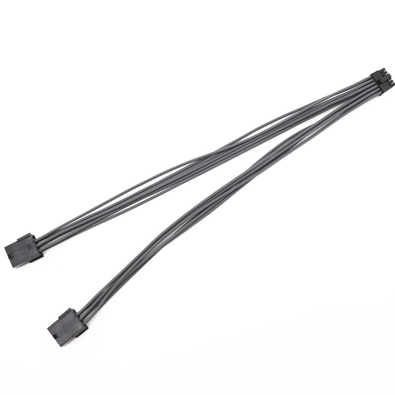 Angitu Nvidia RTX30 3070 3080 RTX3090 12Pin Power Cable Mini 12p to 2x8Pin GPU Adapter Cables -30cm: Grey