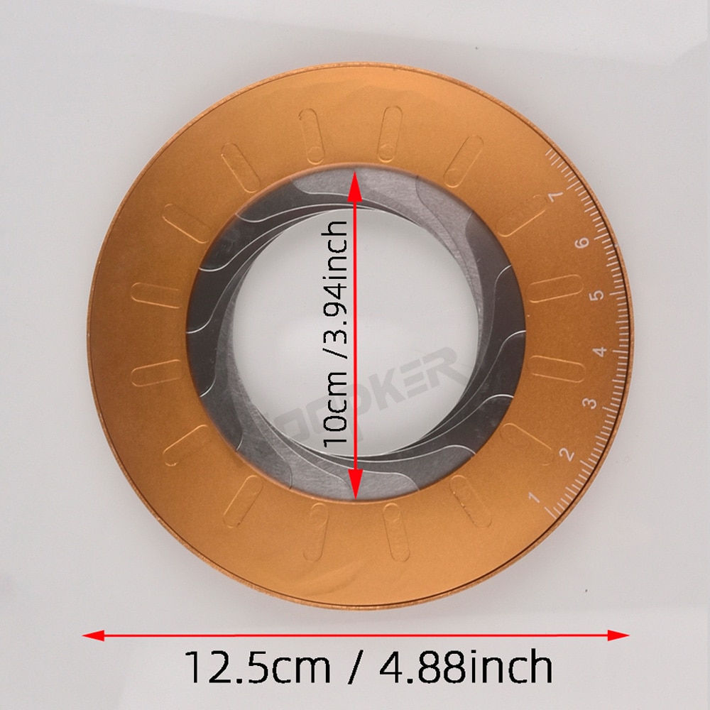 Règle de mesure de maths de précision en acier inoxydable, taille ronde réglable, outil circulaire, papeterie rotative pour apprentissage de travail