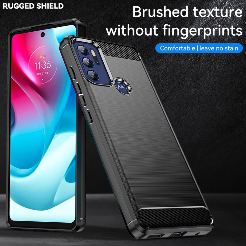 Für Abdeckung Motorola Moto G60S fallen Für Moto G60 G60S Coque Stoßstange Zurück Stoßfest Weiche Rügestochen TPU fallen Für Moto g60 G60S Fundas