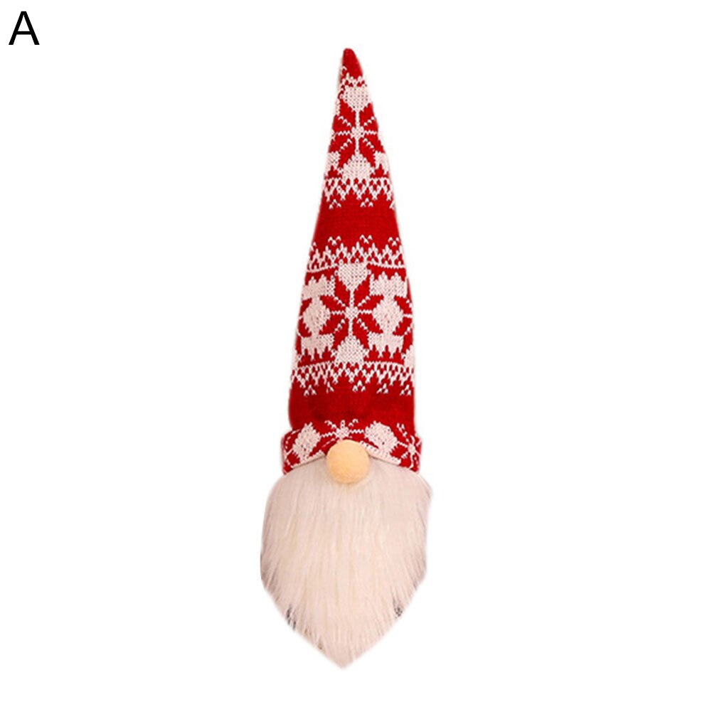 Bonne année décoration de la maison noël Santa Gnome vin Champagne bouteille couvercle bouchon fête dîner décor: A