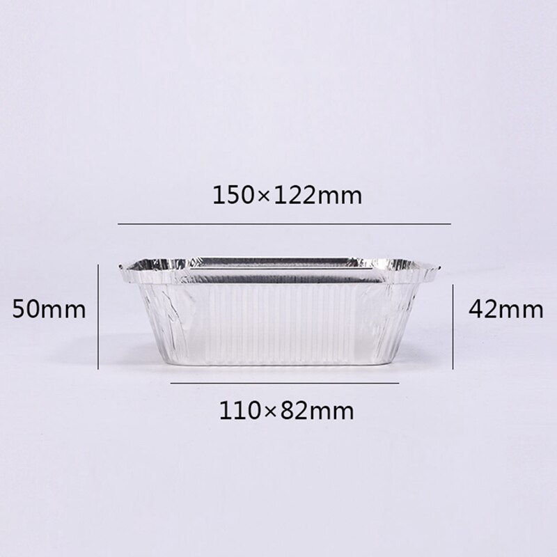 Aluminium Foil Box Cooking Tin Boxes Reusable BBQ Outdoor Picnic Cooking Tray Barbecue Roasted Bowl Grease Drip Pans Food Maker