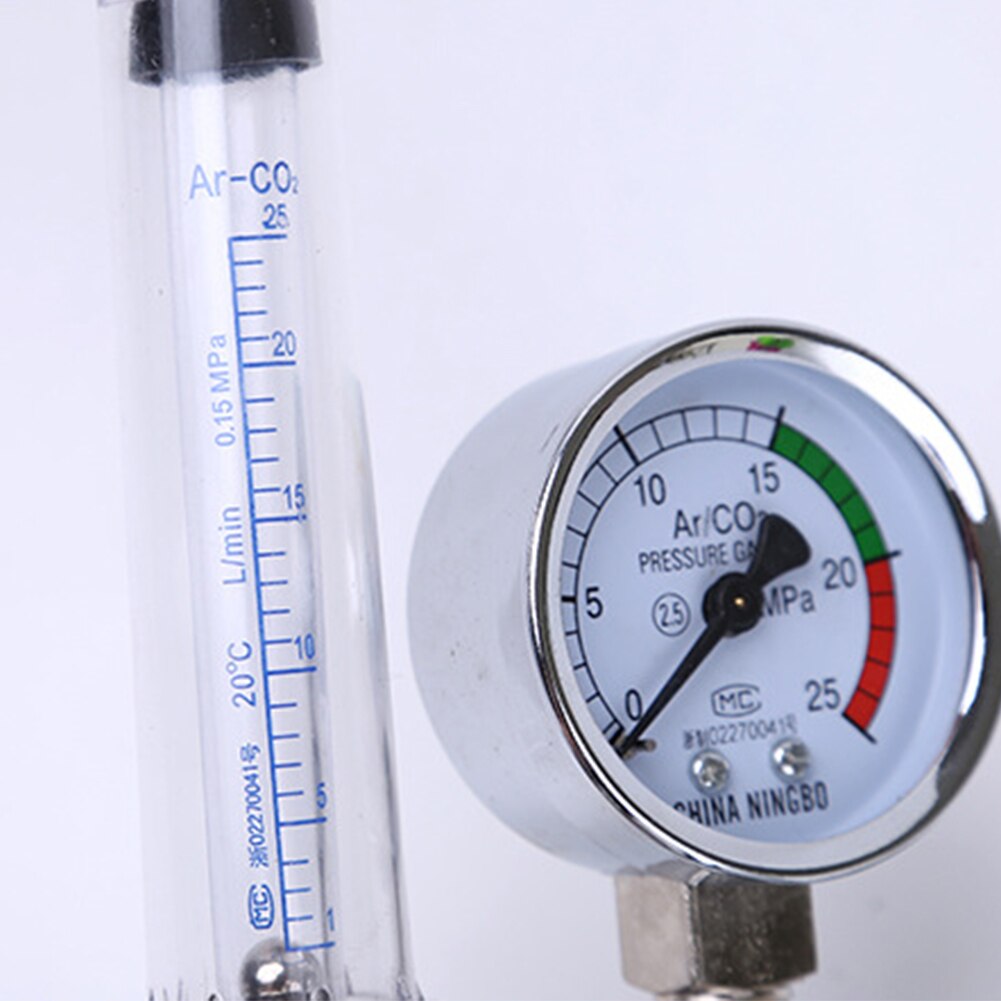 0-25Mpa regulador de argón Manual preciso aleación de Zinc herramienta de medición de disminución medidor de flujo de Gas CO2 medidor de soldadura de presión