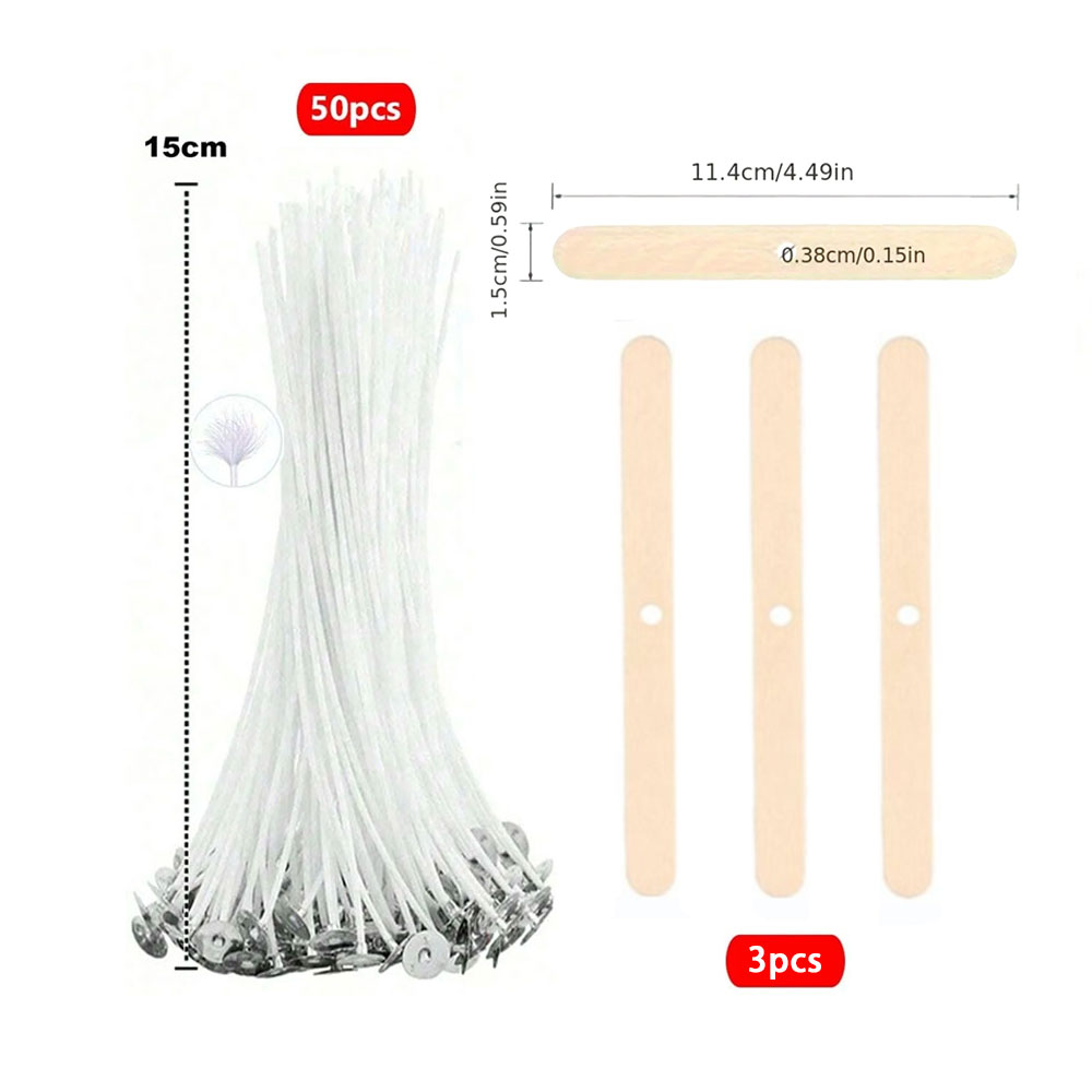 Material de mecha de algodón tejido de 61 M, , accesorios para hacer velas hechos a mano, herramienta de producción de velas DIY sin humo para el hogar: Gris oscuro