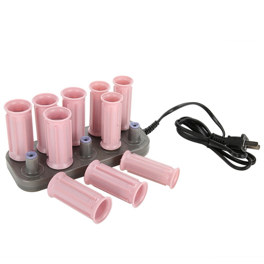 10 stk elektrisk oppvarmet roller curling roll hair tube hår styling klassisk stil massasje roller curlers tilbehør