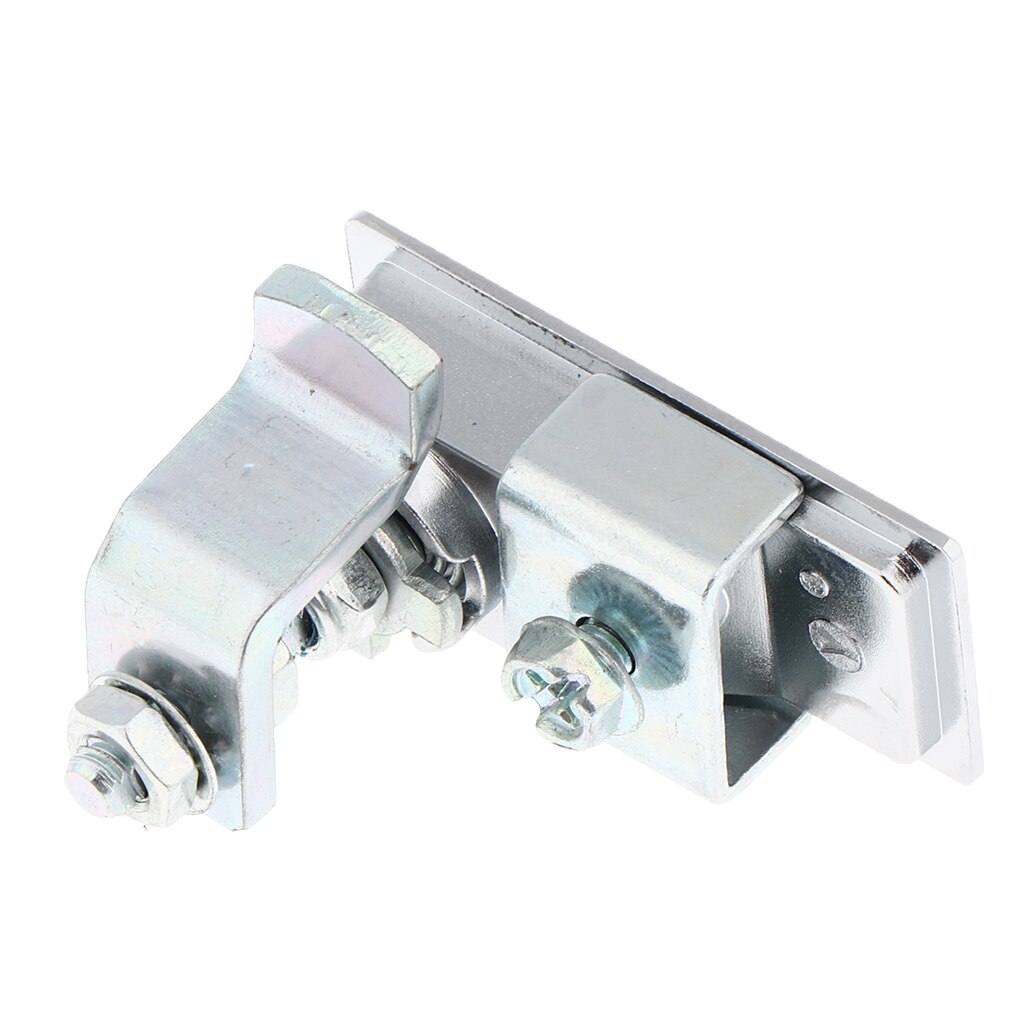 Marine Grade Zinc Aluminum Compression Flush Pull Lock Mounted Latch for Horsebox Locker Trailer Silver