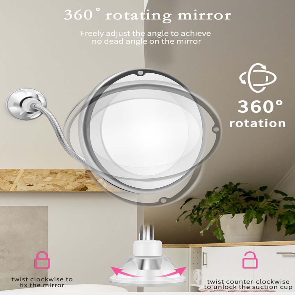 Miroir LED, Miroir Maquillage à 3 LumièRes De Couleur