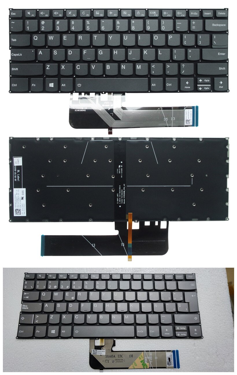 FOR Lenovo Yoga 530-14 530-14ARR Yoga 530-14IKB Laptop Keyboard US/Spanish With Backlit