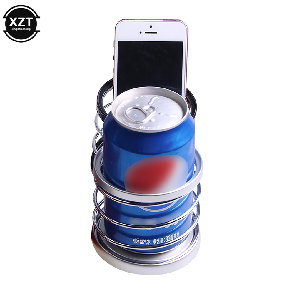 Porte-gobelet à ressort pour voiture, support de téléphone pour boisson T1, accessoires d'intérieur de voiture, portable, universel, évaluation, stockage,