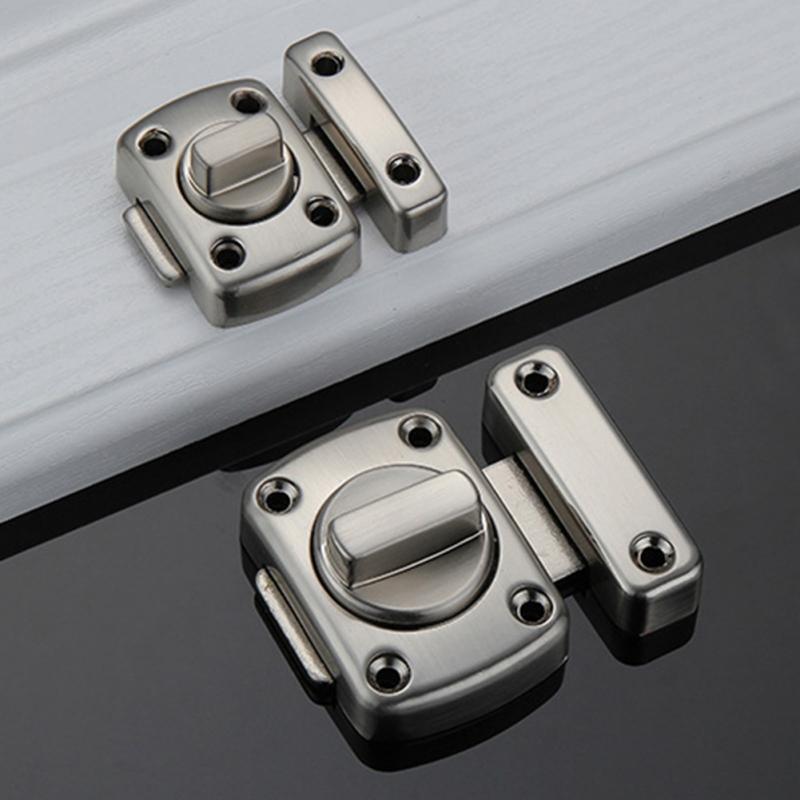 Universal Door Latch Gate Latch Security Sliding Door Lock Bolt Zinc Alloy With Screws