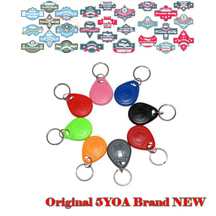 10 pz em4305 Copia Riscrivibile Scrivibile Riscrittura di em ID keyfobs RFID etichetta Chiave Anello di Carta di 125 khz Di Prossimità gettone di Accesso duplicare