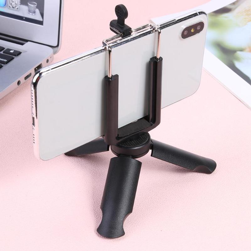 Universal Table Tripod Mini Desktop Camera Bracket Stand for Mobile Phone GoPro Arbitrarily Adjustable High and Low Angles