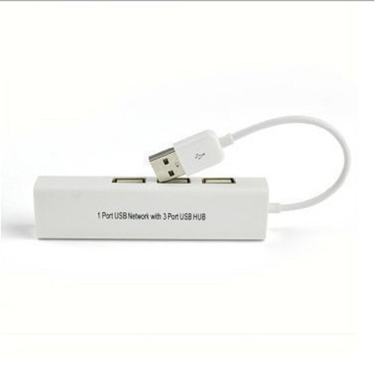 USB Hub to RJ45 Lan Network Card 10/100 Mbps Ethernet Adapter USB 2.0 Hub for Mac IOS Laptop PC Windows