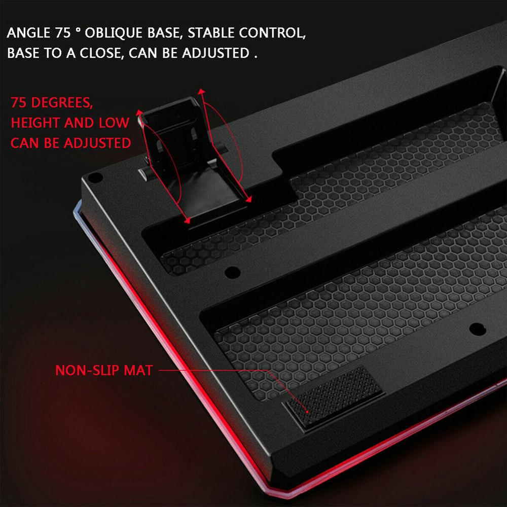 4Pcs Pad USB Computer Waterproof Gaming Mouse Headset Home Illuminated Wired Backlight Desktop Ergonomic Keyboard Set