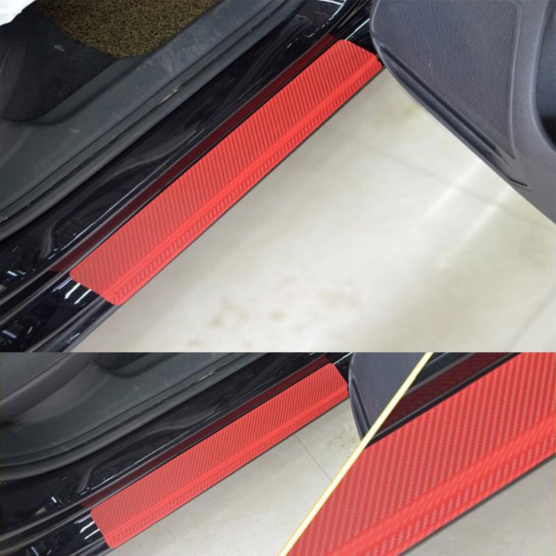 4 Pcs Carbon Fiber Car Doors Guards Protectors Side Doors Protection 4 Pcs Carbon Fiber Car Doors Guards Protectors Side Doors Protection
