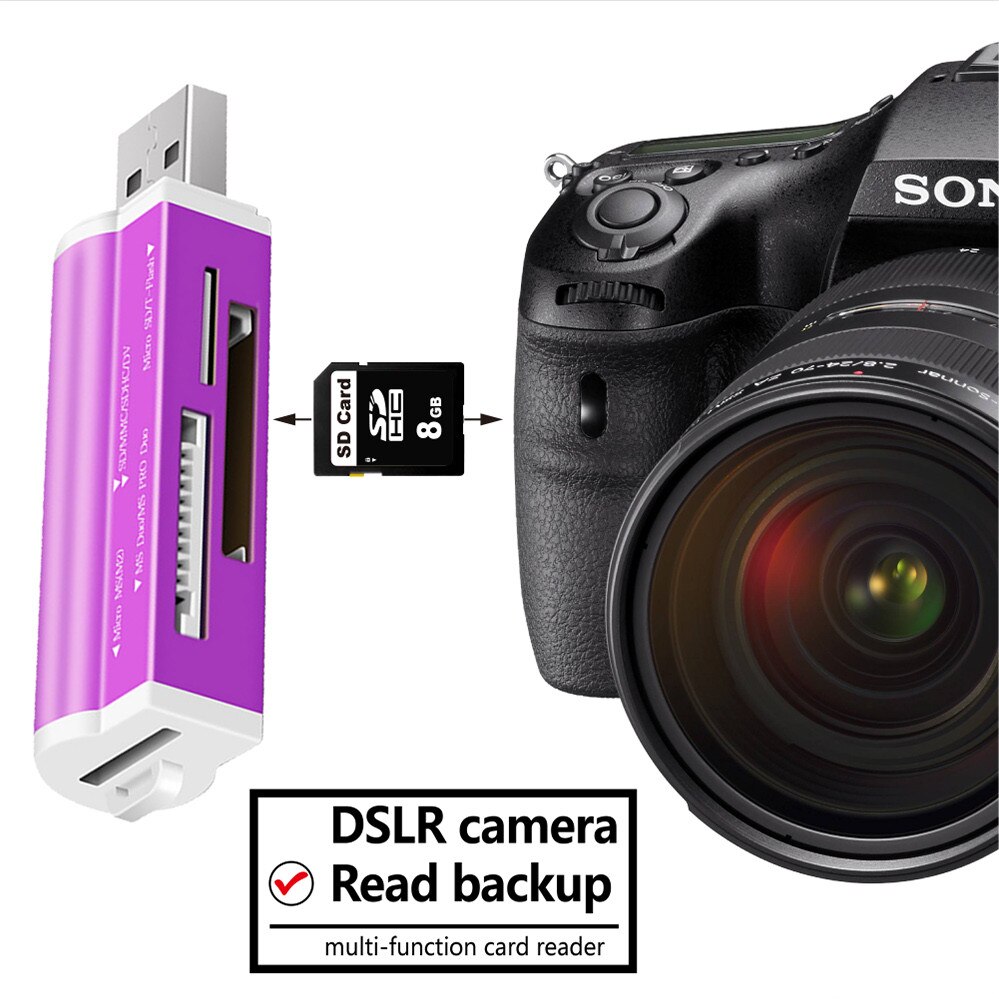 Usb 2.0 Naar Micro-Sd Tf Adapter Otg Cardreader Mini Kaartlezer Smart Memory Kaartlezer Voor Micro sd Kaartlezer