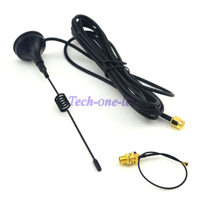 433 Mhz Antenne 5dbi SMA Stecker Stecker Gerade Wifi für Schinken Radio + SMA weibliche schutzwand Ufl. /IPX zopf kabel 1,13 15 cm