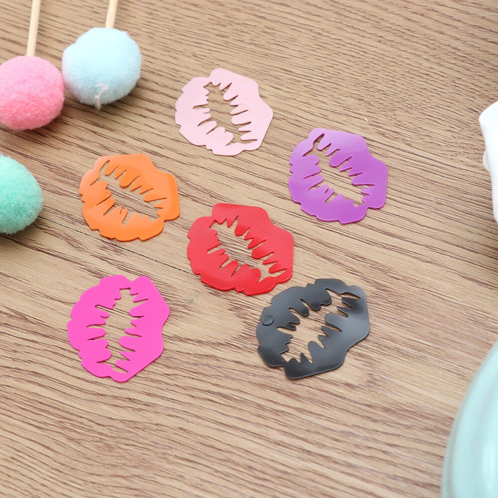 12 Pcs Glass Markers Suction Cup Lips Shape Cups Markers Glass Identification Markers for Party Banquet Wedding