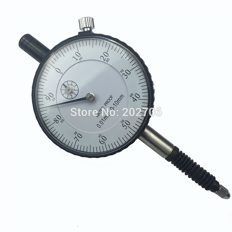 0-10Mm 0.01Mm Water Proof Dial Indicator Gauge Nauwkeurigheid Indicator Tool Met Oorhaak
