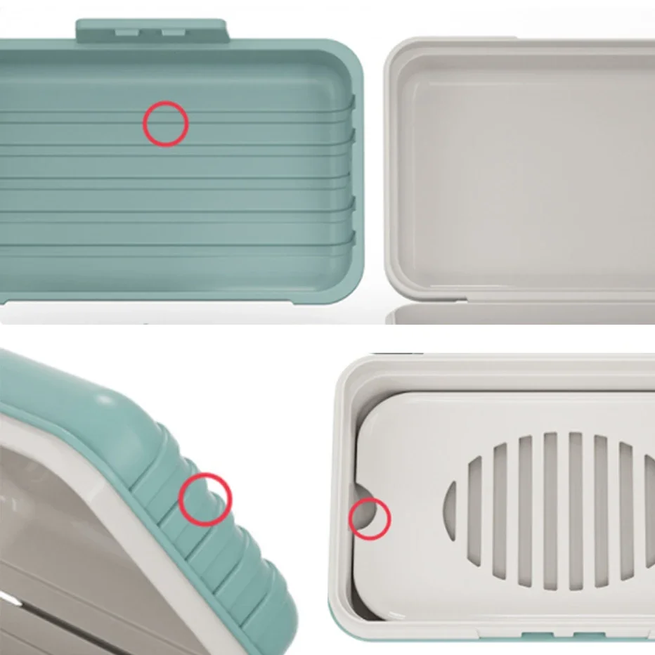 Jabonera de baño con tapa, caja de jabón de plástico para el hogar, mantiene el jabón seco, artículos esenciales de viaje, 2/3 Uds.