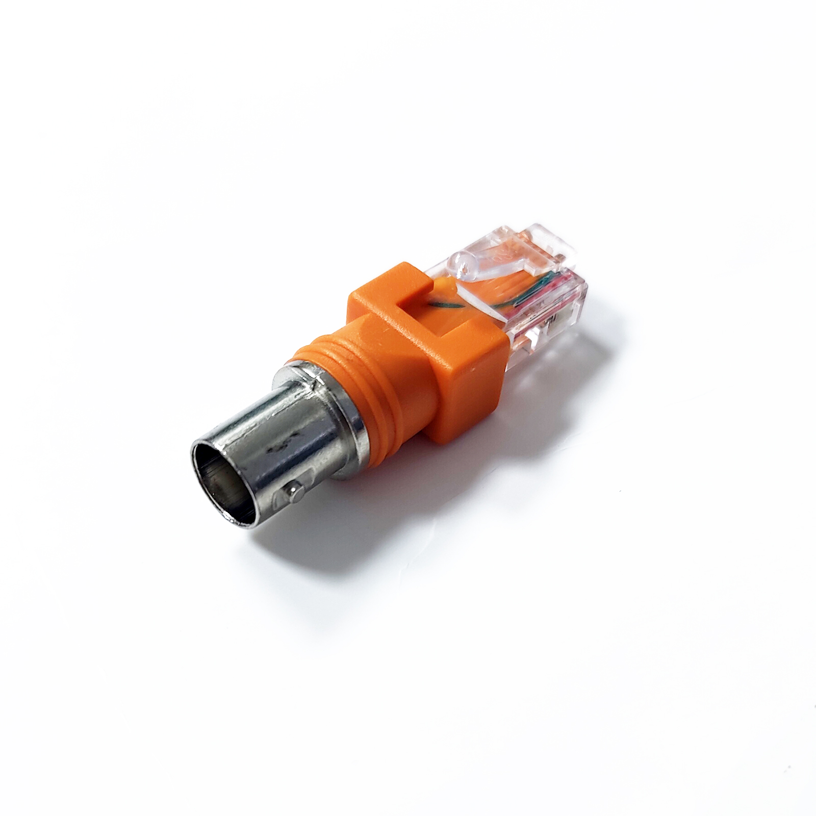 Specjalny 1PC RF żeński do RJ45 męski podłużny łącznik koncentryczny Adapter koncentryczny, złącze RJ45 do RF BNC złącze typu F: B