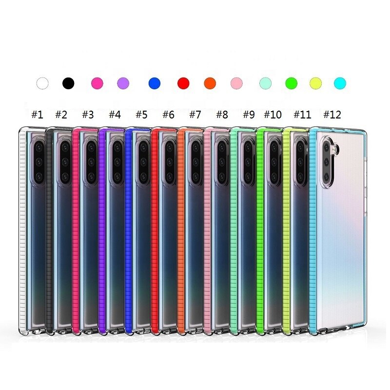 Støtsikkert klart tpu-mobildeksel til samsung galaxy note 10