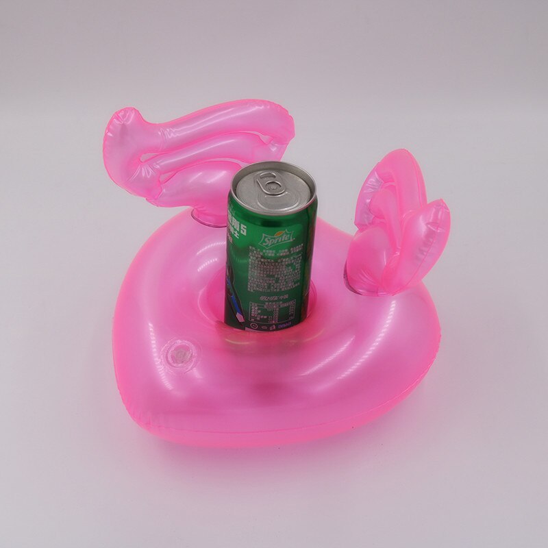 Mini Water Coasters Floating inflatable cup holder Swimming pool drink float toy inflatable circle Pool Coasters Swan Flamingo