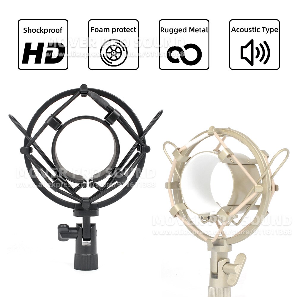 Suspension Microfoon Shock Mount Voor Audio Technica Op 2035 2050 Atr 2500 AT2020 AT2050 AT2035 ATR2500 Stand Mic Houder