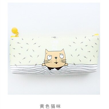 1pcs/sell Concise Kawaii Pencil Case Cute Pink Vertical Stripe Pattern School Supplies Stationery Pencil Box Pencil Bag: 3