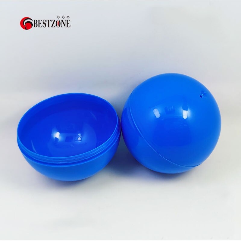 100Pcs/Lot 70MM Diameter Plastic PP Toy Capsules Round Ball Mixed Colors Colorful For Vending Machine Empty Container Shell