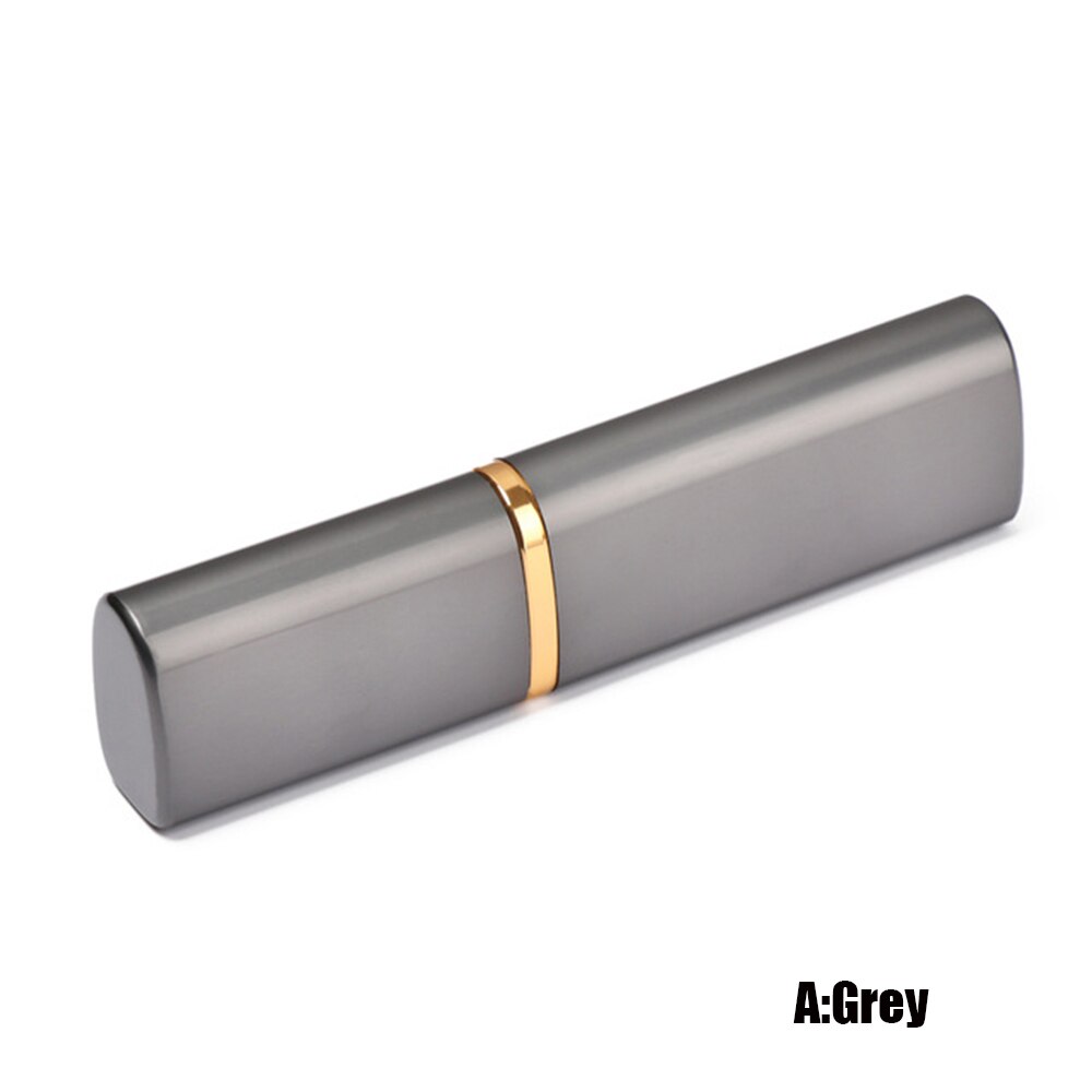 Leuke Aluminiumoxide Etui Metalen Glazen Doos Vrouwen Mannen Mini Draagbare Leesbril Zonnebril Case Eyewear Protector: A grey