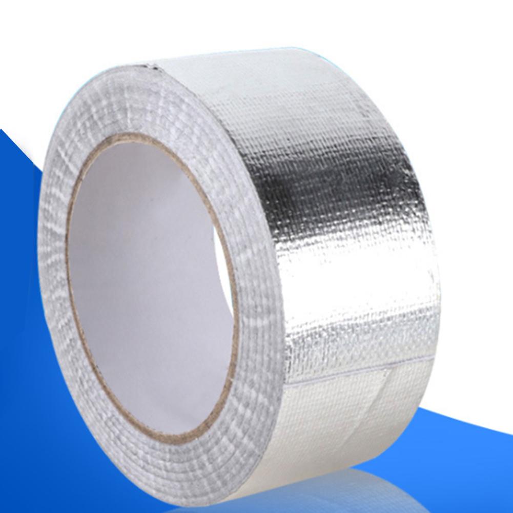 Aluminum Foil Self Adhesive Exhaust Header Pipe Cool Tape Heat Insulation Wrap