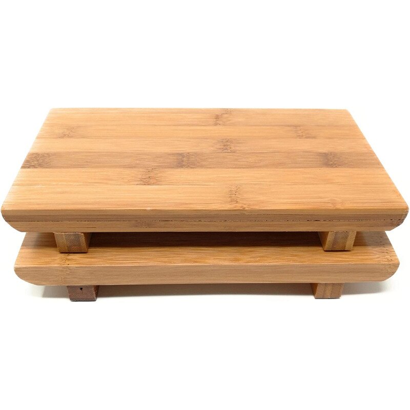 Sashimi Sushi Bamboe Serveren Geta Platen Japanse Servies Bamboe Sushi Board Snijden Lade Hout Sushi Display Dienblad