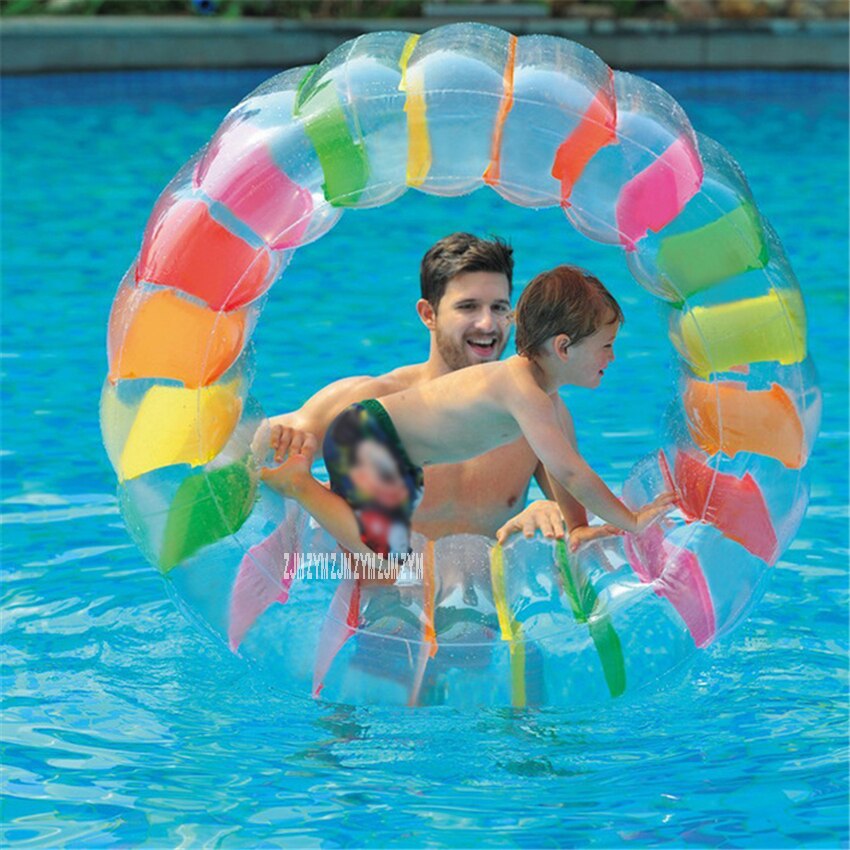 YHS158 Thuis Opblaasbare Gazon Water Wiel Kinderen Float Water Inflatie Roller Multifunctionele Ouder-kind Pvc Kruipen Roller