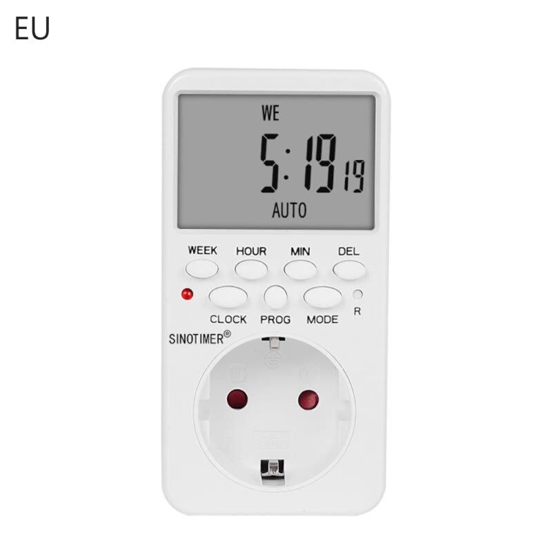 Electronic Digital Timer Socket with Timer Switch Control Programmable Timer Socket EU Plug