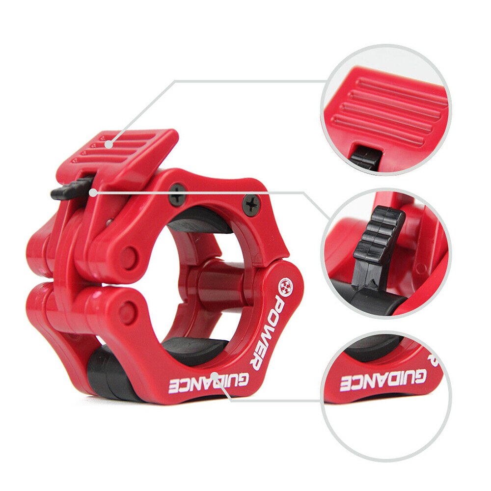 2 st 50mm hantel man viktlyft skivstång snabbspänne kort huvud klämmor lås kragar fitness muskulation standard