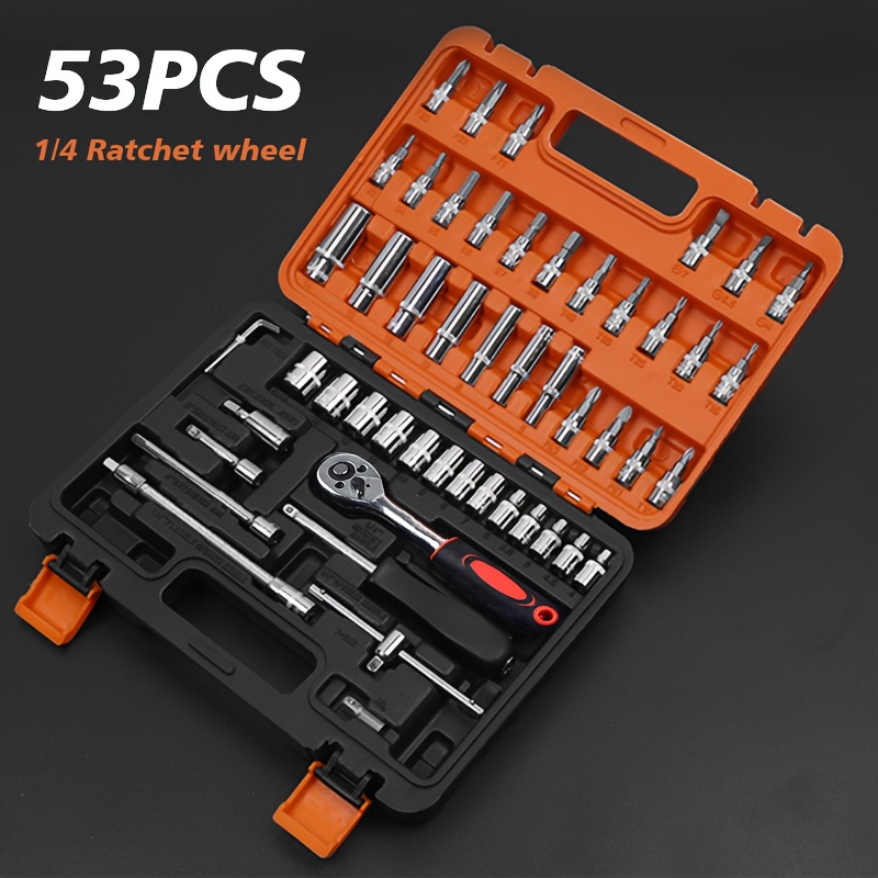 Kit de herramientas de reparación de automóviles de acero inoxidable para motocicletas todoterreno, accesorios completos de mantenimiento automotriz