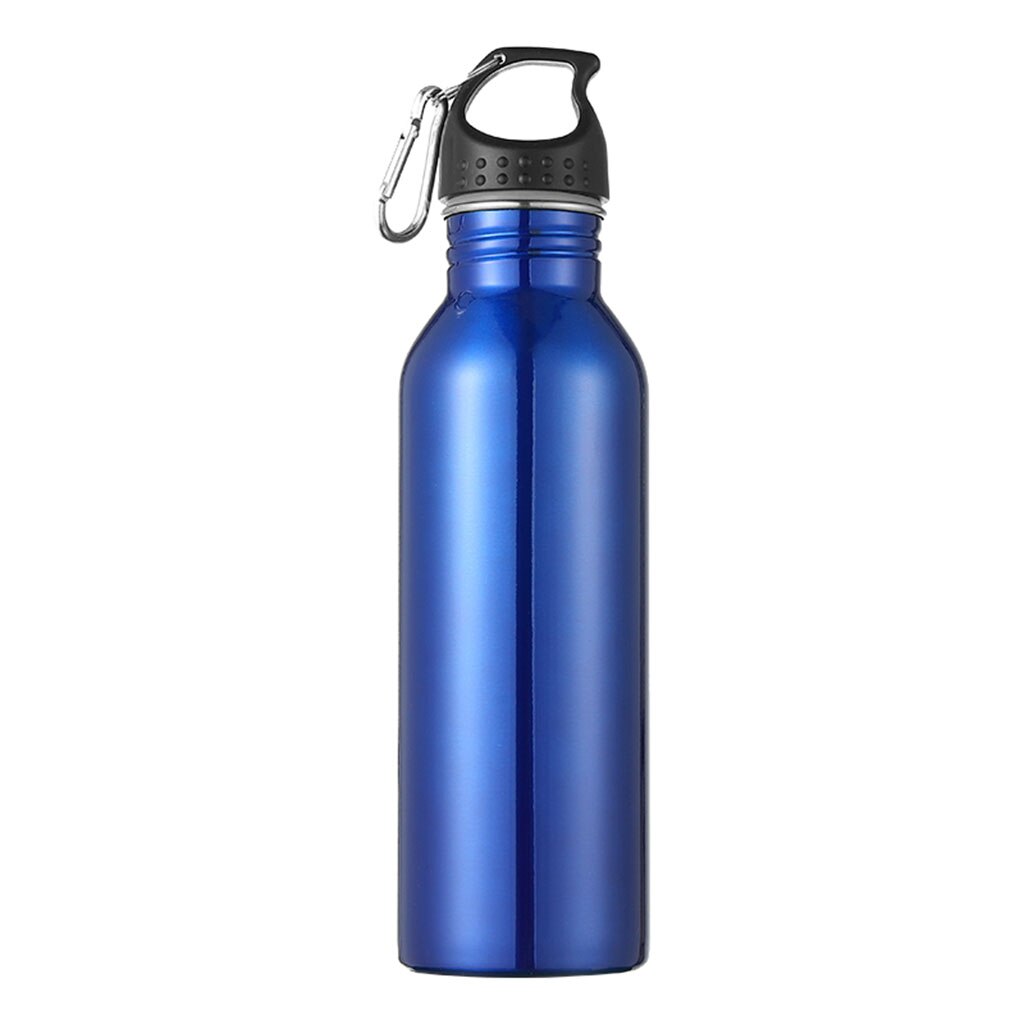 Stainless Steel Water Bottle 26oz with Handle Lip for Cyclists, Runners, Hikers,: Blue 