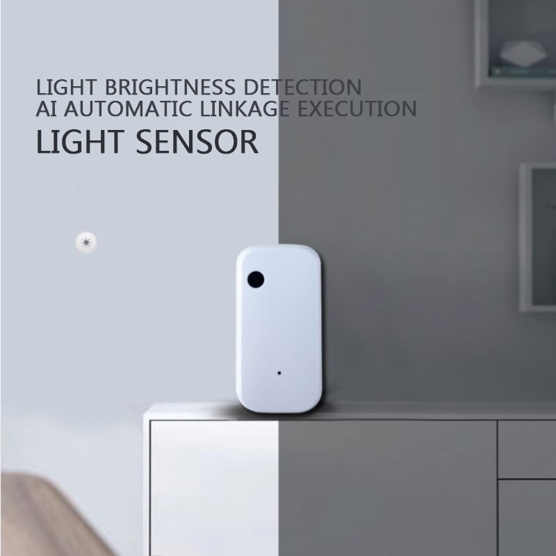 Tuya Zigbee Smart Home WIFI Illuminance Sensor Light Sensor With APP Smart Life Alexa Google Home Smart WiFi Brightness Sensor