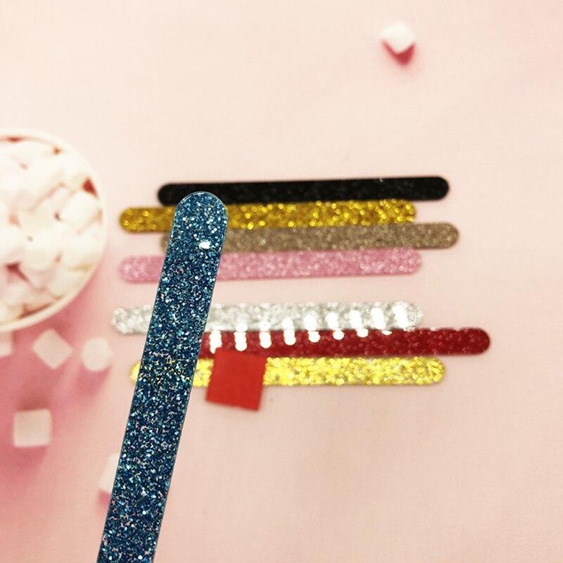 10pcs Acrylic Ice Cream Sticks Popsicle Stick Kids DIY Ice Cream Sticks Crafts Popsicle Stick Mould 11.3x1cm 10pcs: Blue