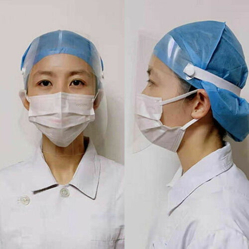 A Adjustable Anti Droplet Full Face Covering Cap Protective Cover Shield Bandage Hats Caps: C