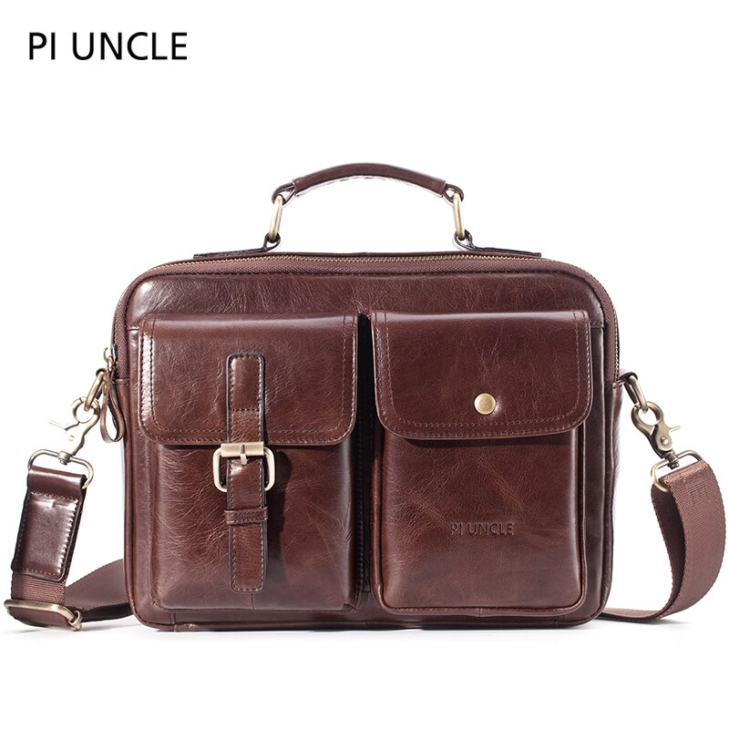 Maletín para hombre, de cuero auténtico bandolera, bandoleras clásicas para hombre, bandolera multicompartimiento, bolsos de mano de cuero