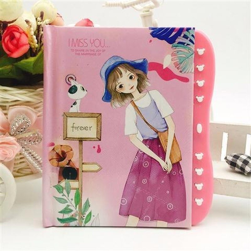 kawaii cute stationary lederen notebook encrypted diary girl notebook notepad journal notebook planner sketchbook