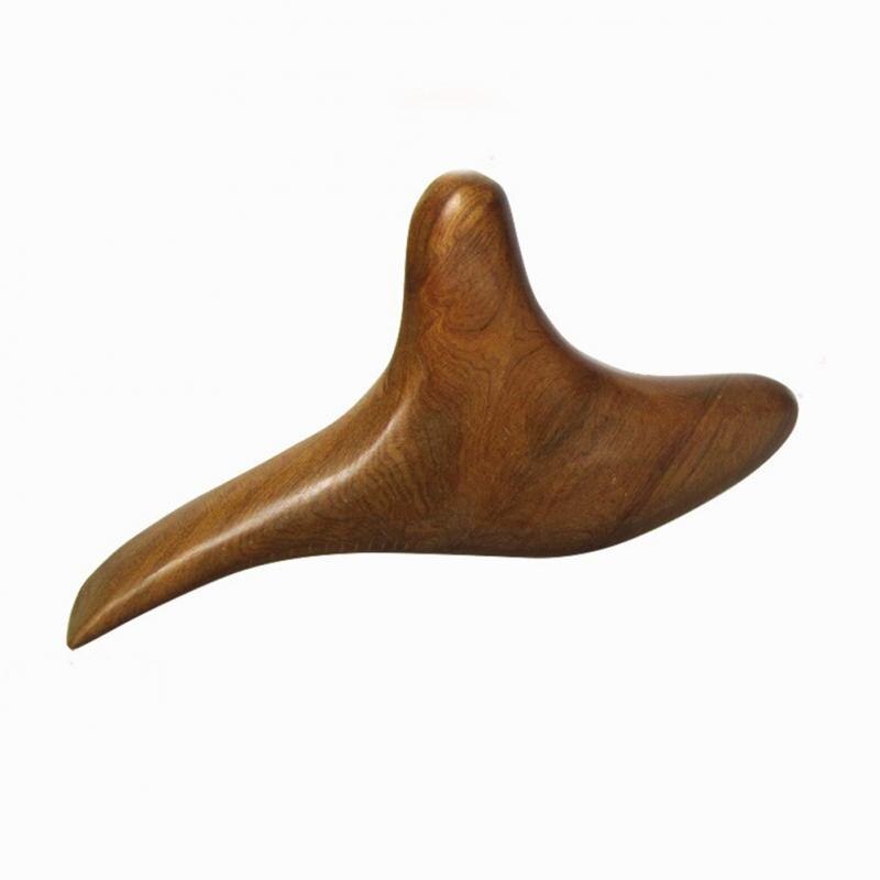 de madera sólida triángulo de masajes Trigeminal raspado drenaje linfático cuello Shiatsu masajeador promover la circulación de la sangre