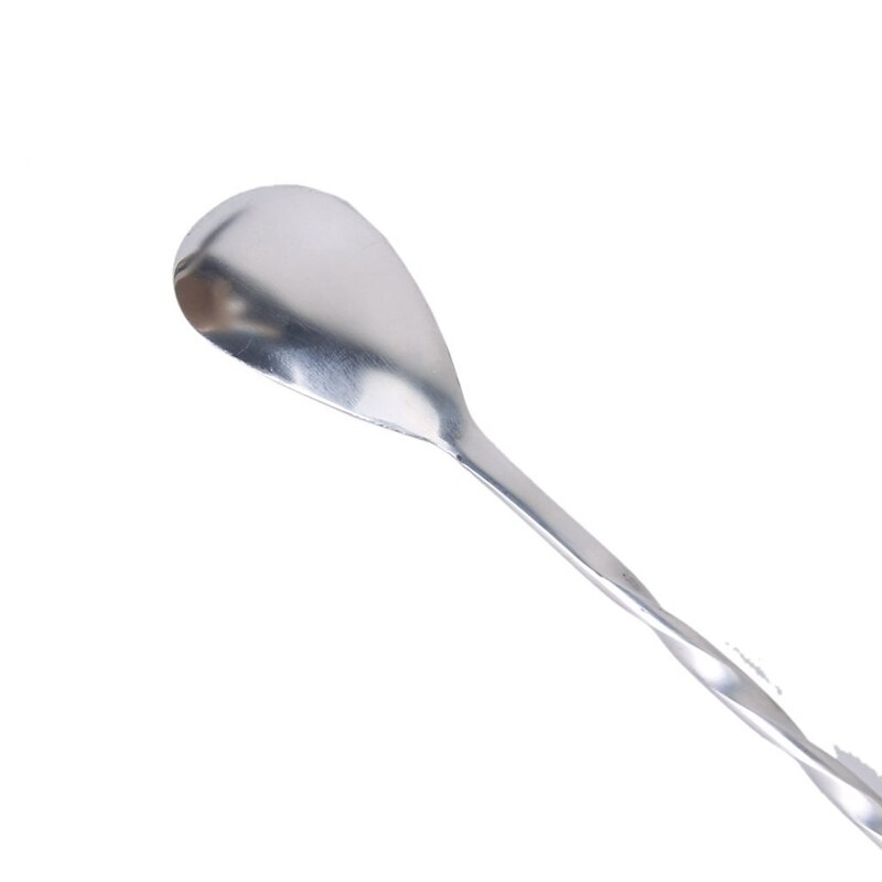 Stainless Steel Swizzle Stick Cocktail Stirrer w/ Spoon and Fork