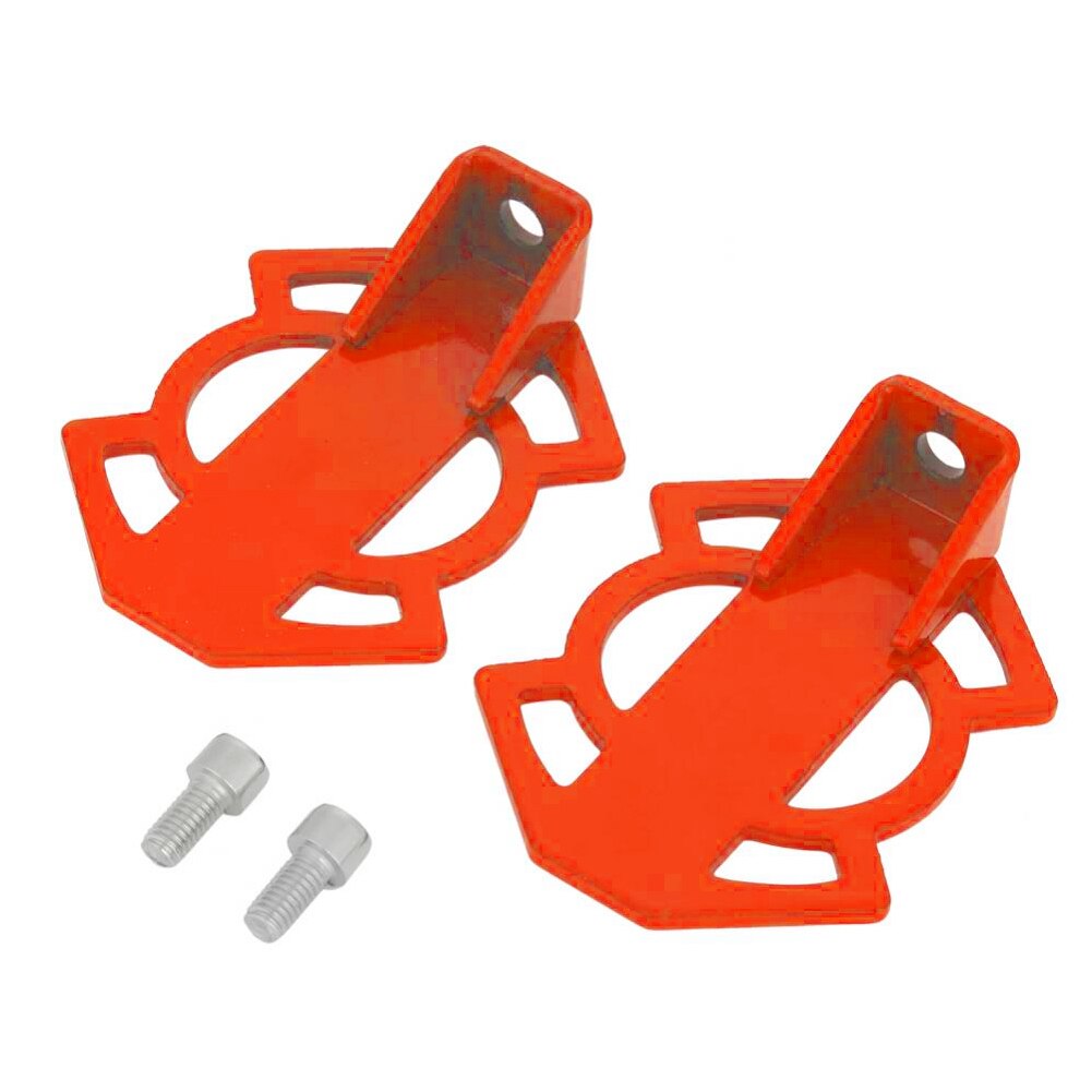 1 par de reposapiés universales para bicicleta de montaña Pedal trasero duradero para ciclismo con tornillos de acero fácil de instalar accesorios sólidos de repuesto: Rojo