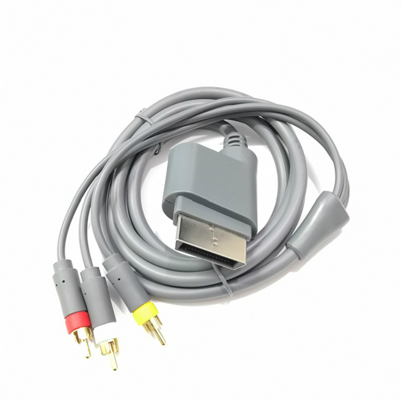 Cable AV compuesto chapado en oro de 1,8 m, alta definición, 3 RCA, HD, para TV, Audio y vídeo, componente de Cable óptico para Xbox360